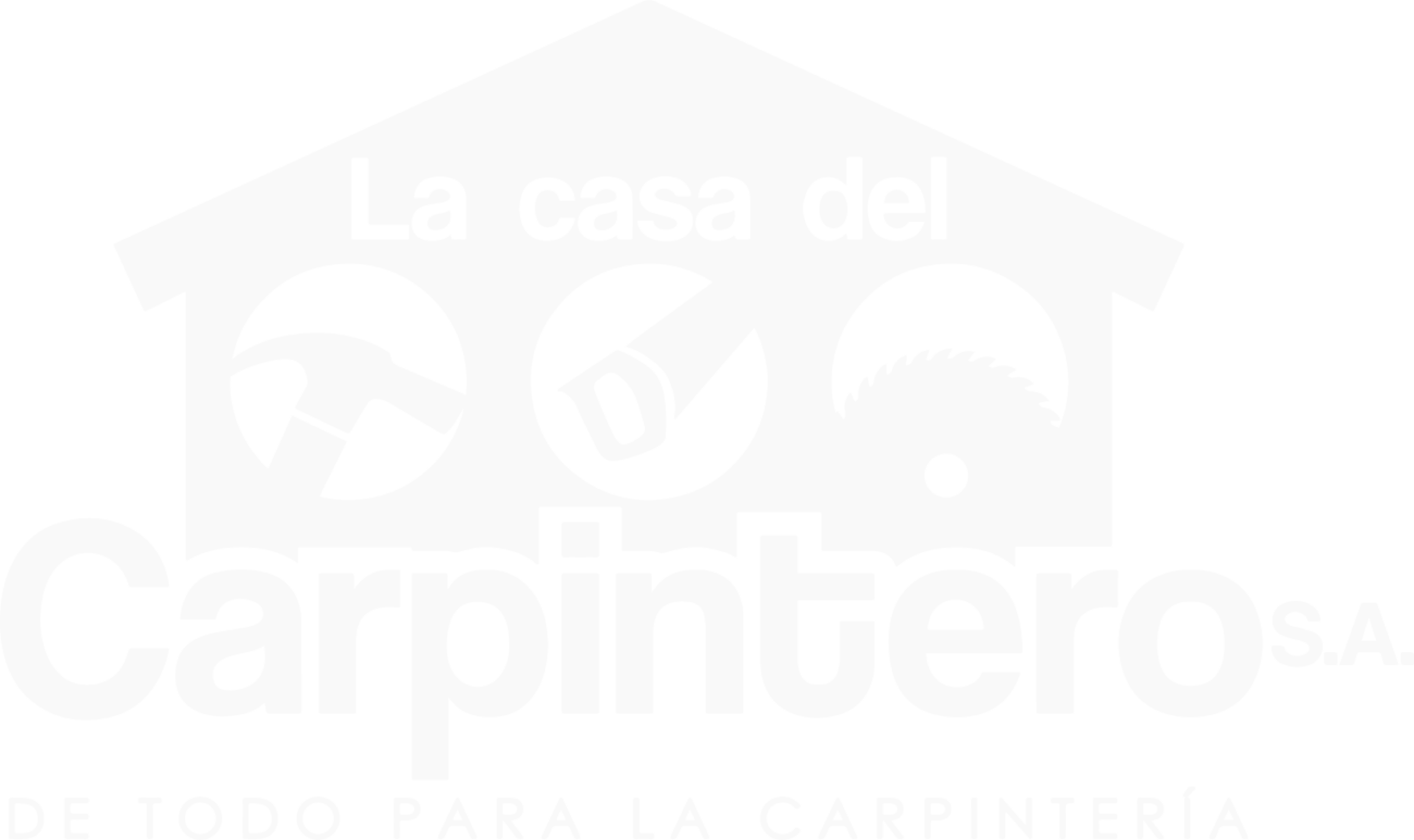 la casa del carpintero logo blanco