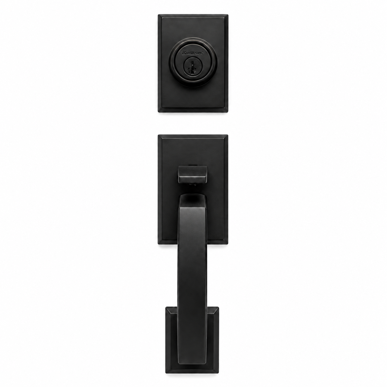 Chapa Kwikset para Entrada Principal Tavaris Negro TVH-00-514